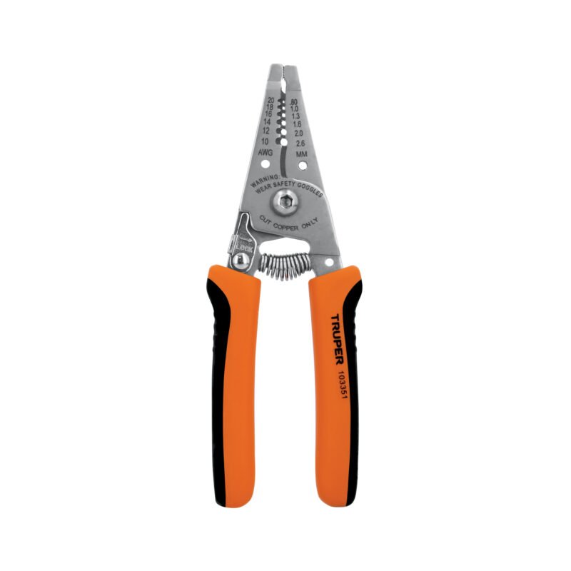 PE-CA-61.jpg Código: 103351 Pinza 6' pela cables, 20 a 10 AWG, TRUPER PE-CA-61