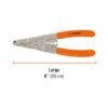 Código: 17357 Pinza 8' pela cables, 24 a 12 AWG, TRUPER PE-CA-8