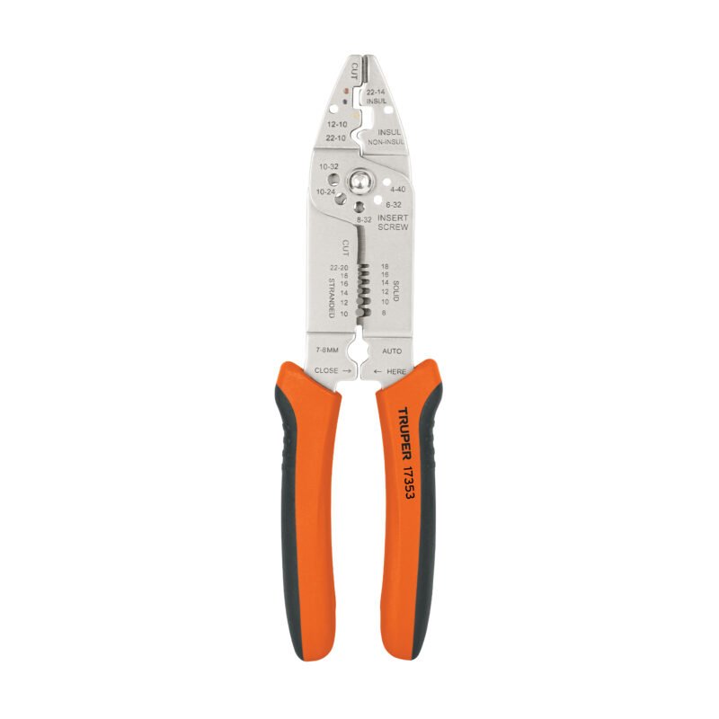 PE-CA-9.jpg Código: 17353 Pinza 9' pela cables, 26 a 10 AWG, TRUPER PE-CA-9