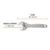 Código: 15505 Llave ajustable (perico) 6' profesional cromada, Expert PET-6C