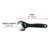Código: 15500 Llave ajustable (perico) 6' profesional pavonada, Expert PET-6