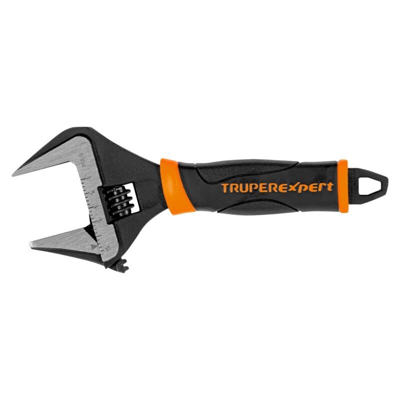 PET-6XA.jpg Código: 101033 Llave ajustable (perico) 6' boca ancha Comfort Grip, Expert PET-6XA