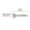 Código: 15506 Llave ajustable (perico) 8' profesional cromada, Expert PET-8C
