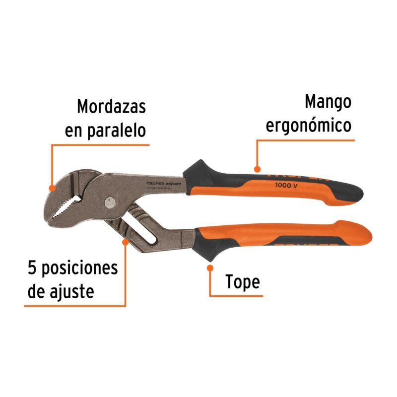 PEX-10XFC1.jpg Código: 13068 Pinzas de extensión 10' mango Comfort Grip, Truper Expert PEX-10X