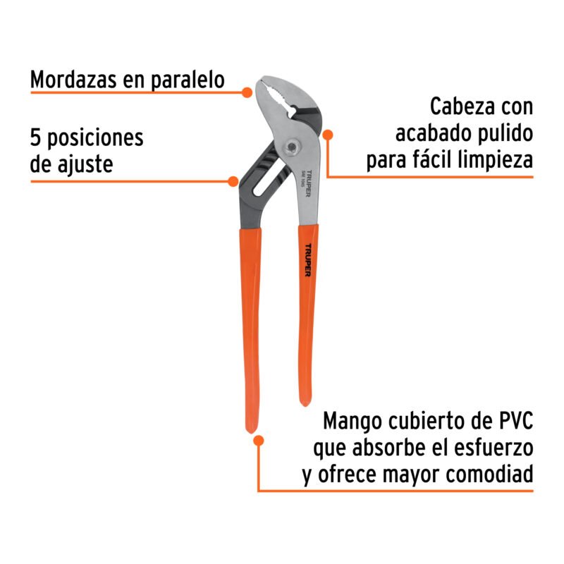 PEX-12FC1.jpg Código: 17352 Pinza de extensión 12' mango de PVC, Truper PEX-12