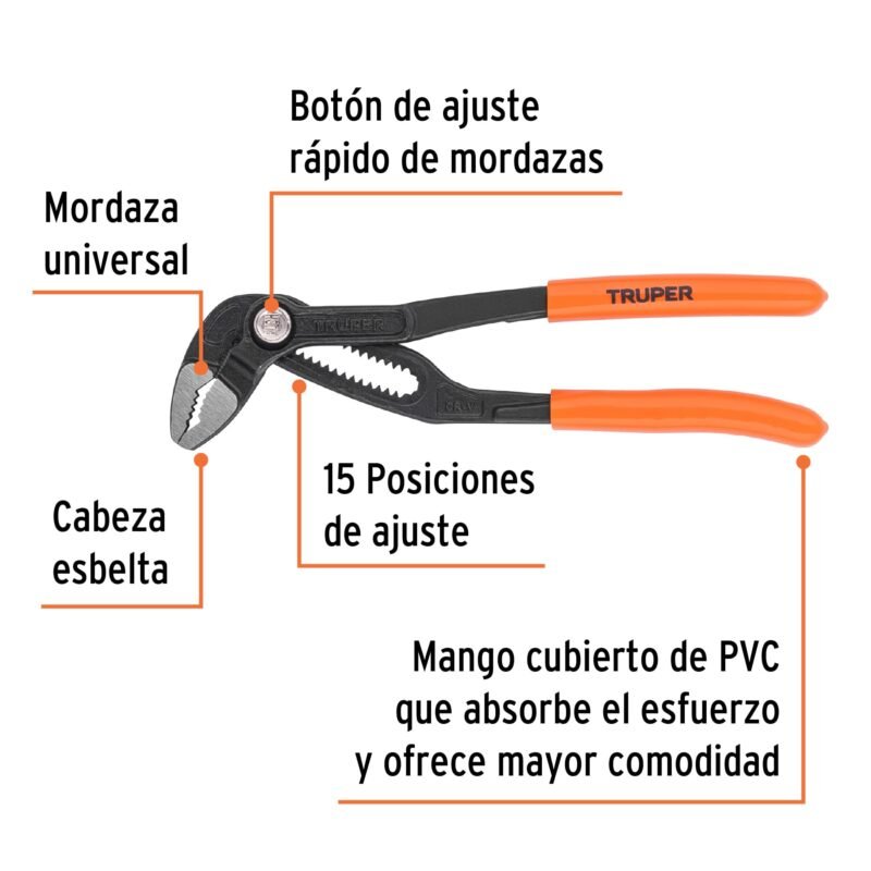 Código: 102482 Pinza de extensión 7', mango de PVC, Truper PEX-7E
