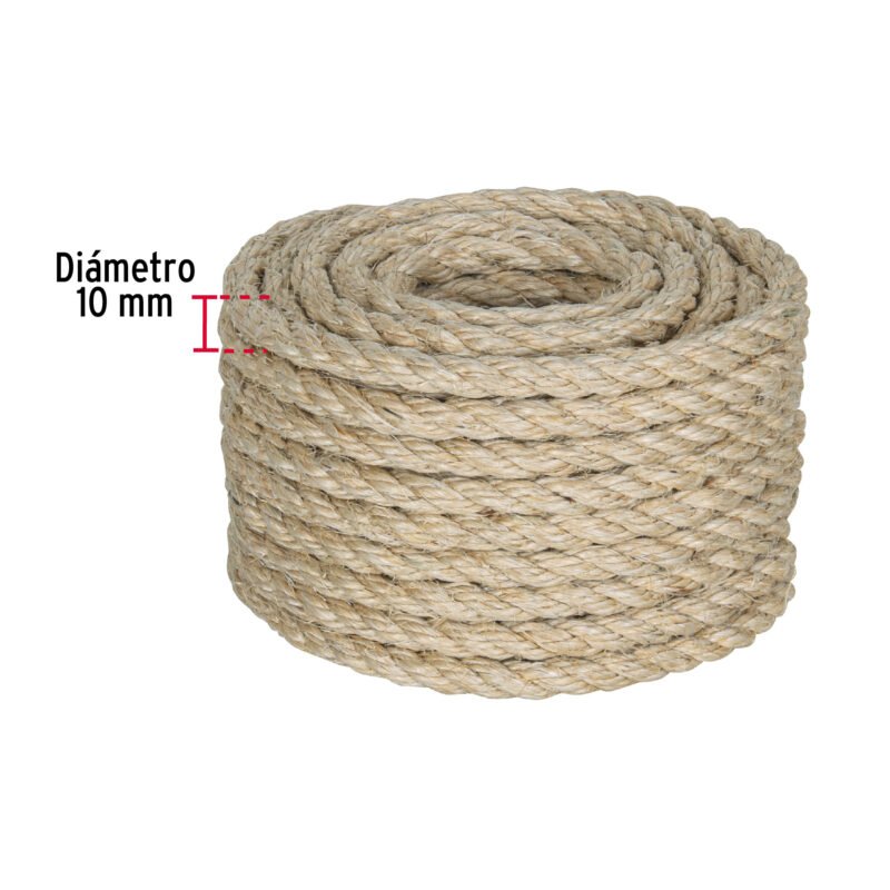 PIO-1015SFC2.jpg Código: 45659 Piola de Sisal de 10 mm x 15 m natural, Fiero PIO-1015S