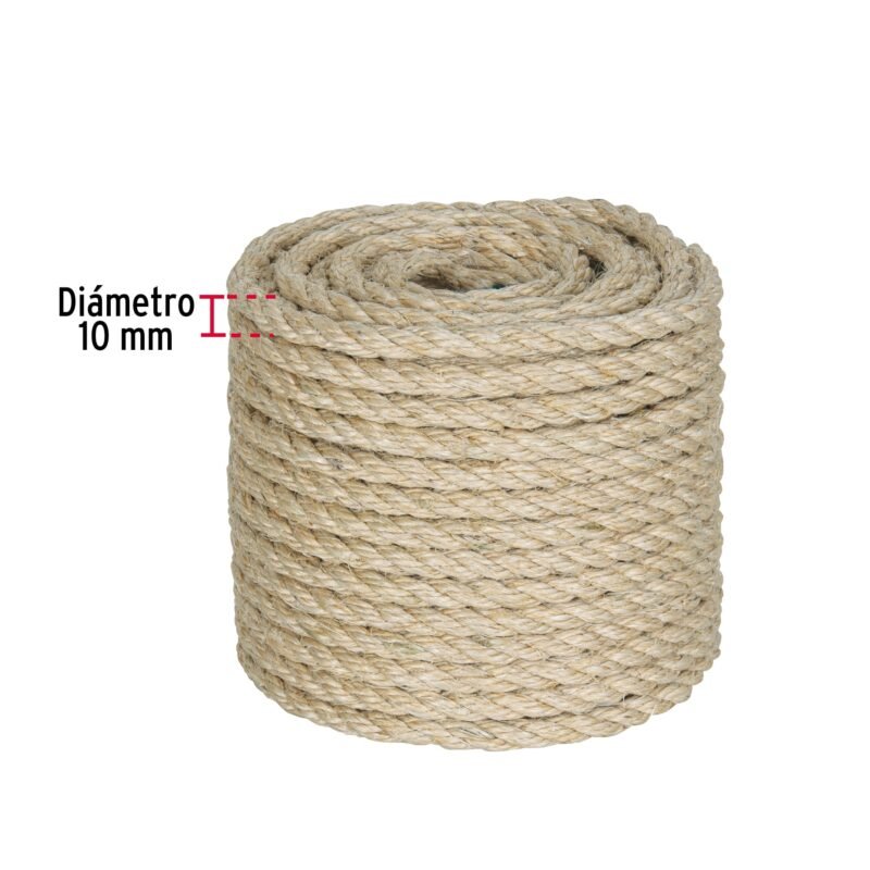 PIO-1030SFC2.jpg Código: 45660 Piola de Sisal de 10 mm x 30 m natural, Fiero PIO-1030S