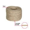 Código: 45655 Piola de Sisal de 6 mm x 15 m natural, Fiero PIO-615S