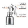 Código: 14036 Pistola p/pintar baja presión, pulida, entrada sup, Truper PIPI-210