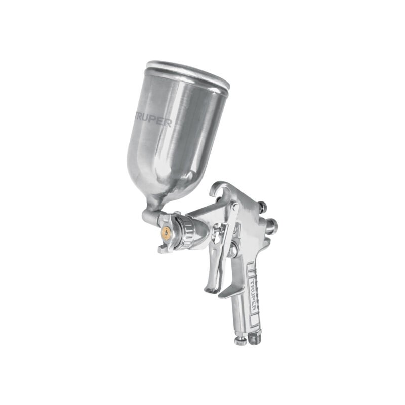 PIPI-421.jpg Código: 13061 Pistola p/pintar gravedad LVMP vaso aluminio, 1.7 mm, Truper PIPI-421