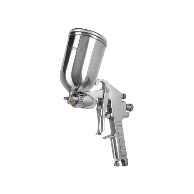 PIPI-422.jpg Código: 13060 Pistola p/pintar gravedad LVMP vaso aluminio, 2 mm, Truper PIPI-422