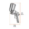 Código: 13060 Pistola p/pintar gravedad LVMP vaso aluminio, 2 mm, Truper PIPI-422