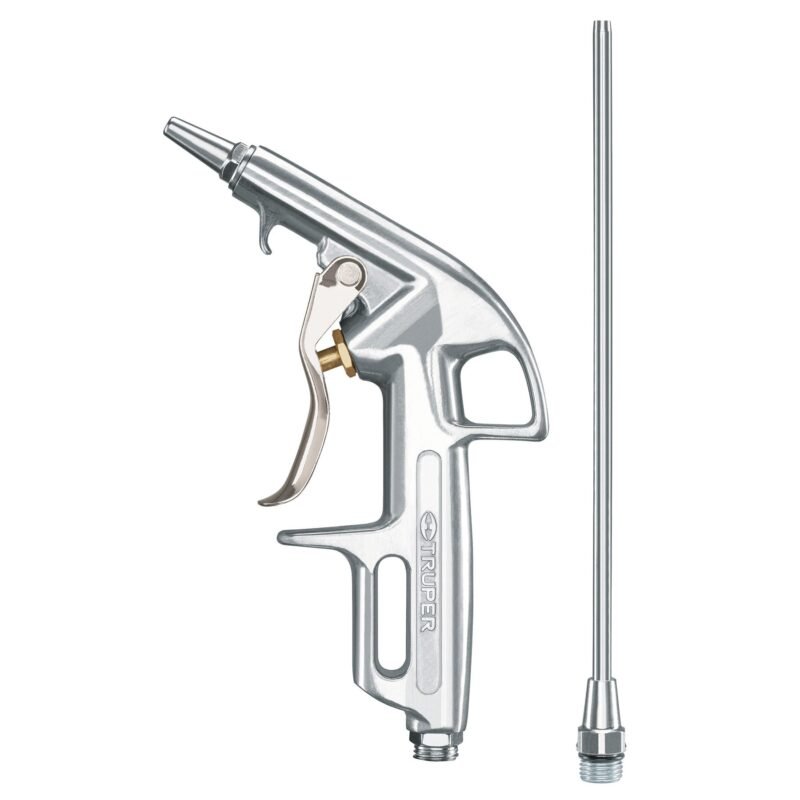 PISO-363.jpg Código: 10647 Pistola de aluminio para sopletear, 2 boquillas, TRUPER PISO-363
