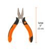 Código: 17371 Mini pinza para electricista 5' mango Comfort Grip, Truper PM-PE4
