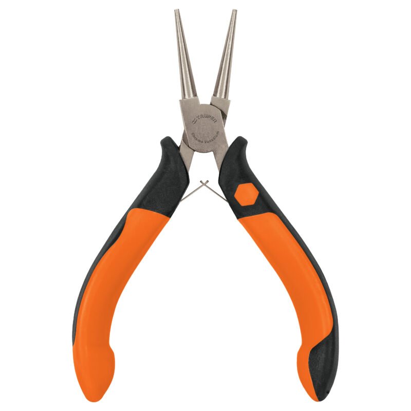 PM-PR4.jpg Código: 17370 Mini pinza de punta redonda 5' mango Comfort Grip, Truper PM-PR4