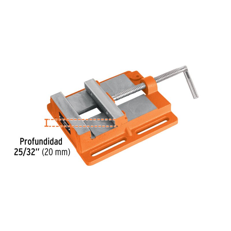 PMP-60FC2.jpg Código: 102936 Prensa morsa plana, apertura 6' (150 mm), Truper PMP-60