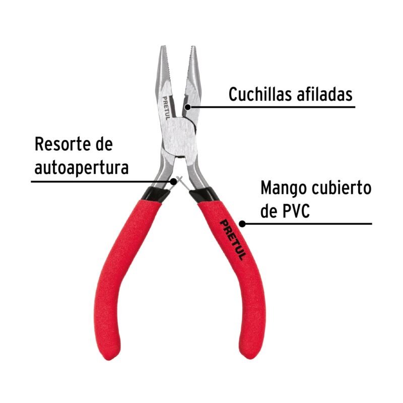 PMP-PU4FC1.jpg Código: 22662 Mini pinza de punta y corte 5', Pretul PMP-PU4