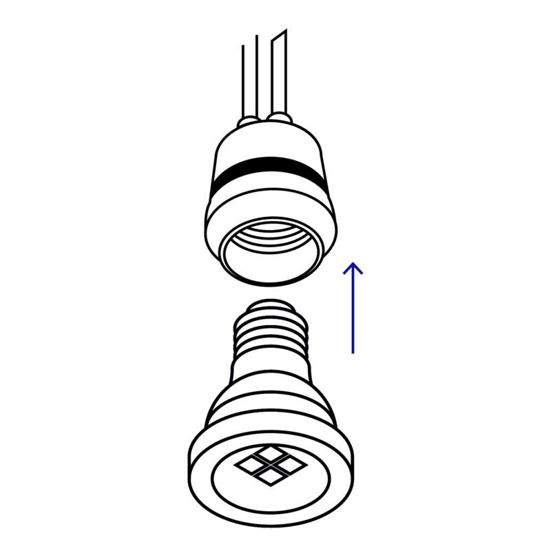 POBA-21FC2.jpg Código: 46534 Portalámpara con sensor de luz, Volteck POBA-21
