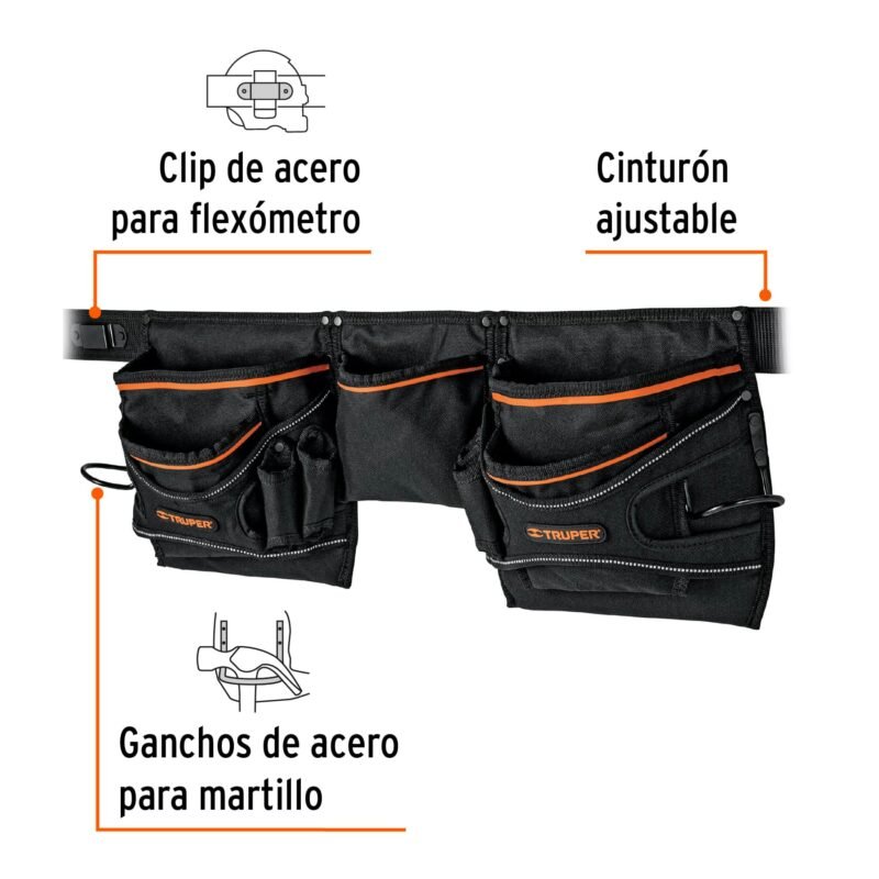 POHE-20NFC1.jpg Código: 15314 Porta herramientas de poliéster, 20 compartimentos, Truper POHE-20N