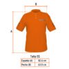 Código: 60457 Playera polo para hombre, naranja, EG, Truper POL-NC-XG