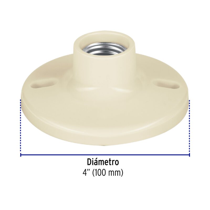 Código: 46520 Portalámpara 4' de baquelita, Volteck POPL-11