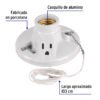 Código: 46526 Portalámpara de porcelana, con ladrón y cadena, Volteck POPO-20