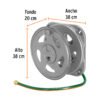 Código: 10390 Portamanguera de pared, Truper PORMA-50