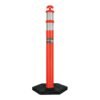 Código: 101666 Poste delimitador de 115 cm de alto con base y reflejante POS-115