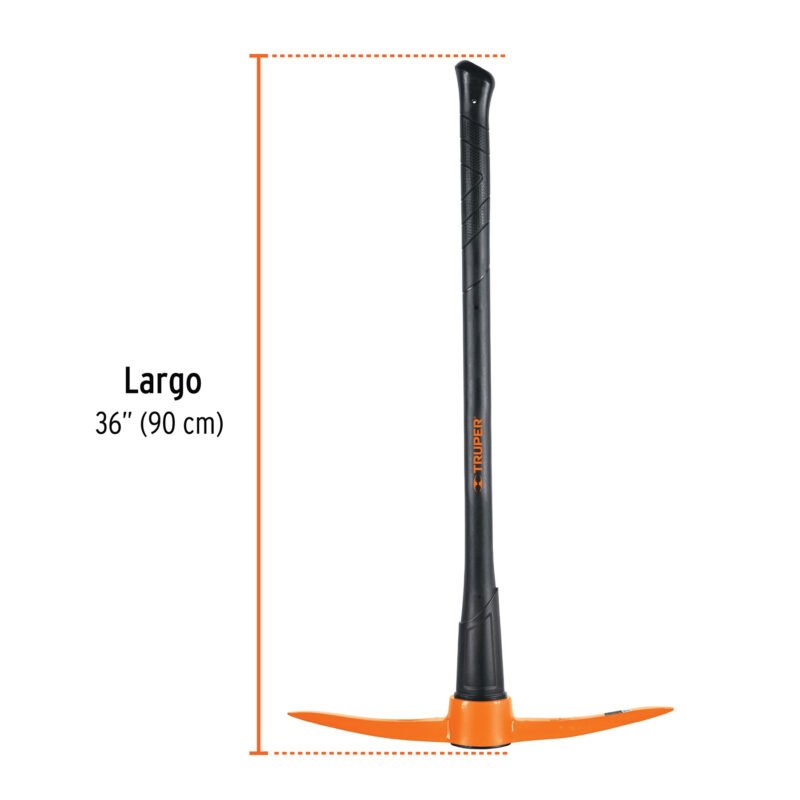 Código: 18649 Pico-pico 5 lb, mango fibra de vidrio 36', Truper PP-5M