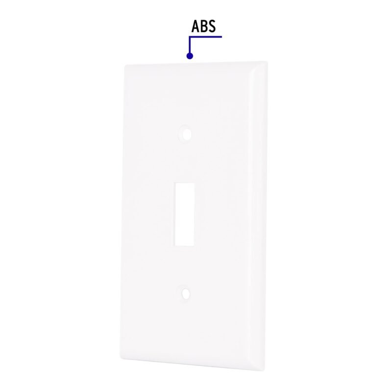 Código: 47726 Placa de ABS para interruptor vertical, Standard, blanco PPAP-SB