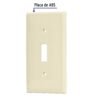 Código: 46415 Placa de ABS para interruptor vertical, Standard, marfil PPAP-S