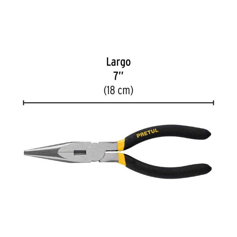 PPC-7PFC2.jpg Código: 22625 Pinza de punta y corte 7' mango de PVC, Pretul PPC-7P