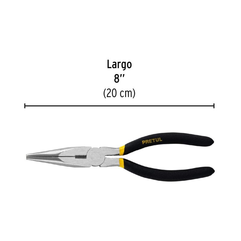 PPC-8PFC2.jpg Código: 22627 Pinza de punta y corte 8' mango de PVC, Pretul PPC-8P