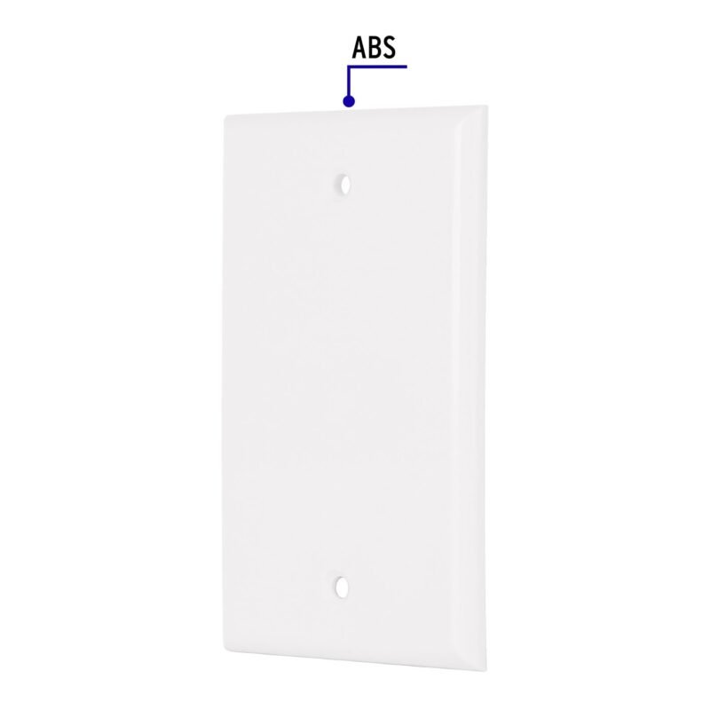 Código: 47724 Placa de ABS ciega, Standard, blanco, Volteck PPCI-SB