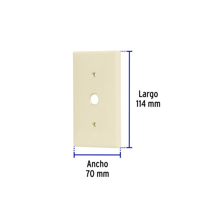 Código: 48170 Placa de ABS para atenuador, Standard, marfil, Volteck PPDI-S