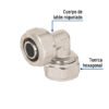 Código: 45919 Codo 90° para PEALPE, 1/2', Foset PPG-12C