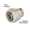 Código: 45936 Conector para PEALPE, 1/2', con rosca macho, Foset PPG-12NM