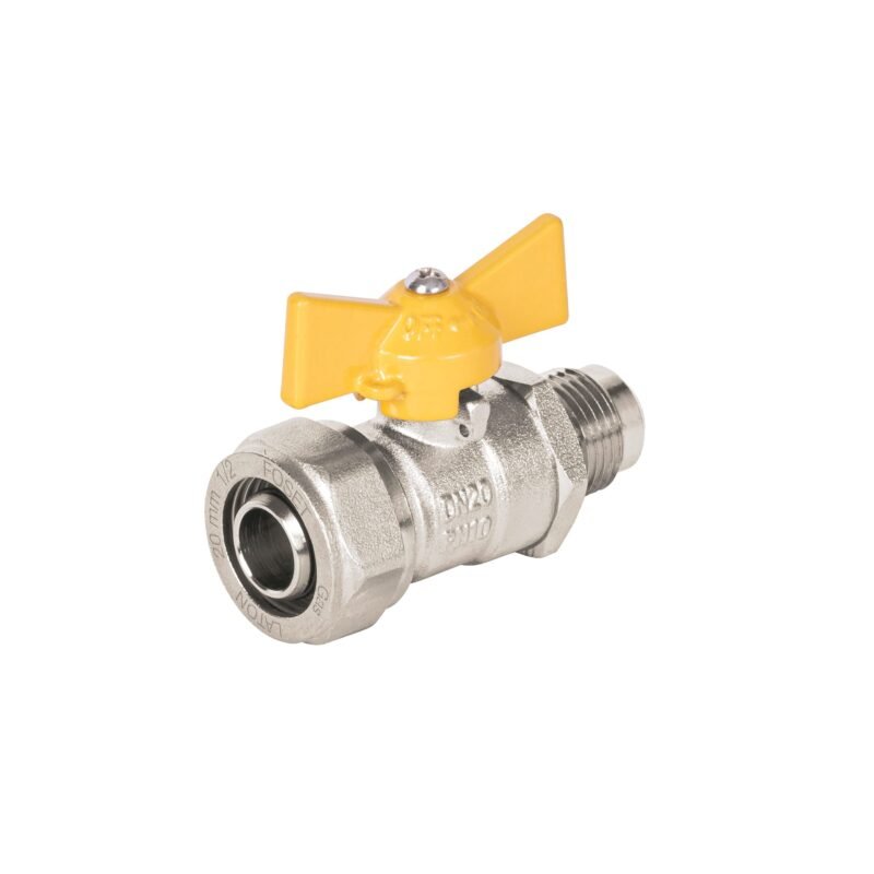 PPG-12VF.jpg Código: 45947 Válvula esfera para PE-AL-PE, 1/2'a flare 3/8', Foset PPG-12VF