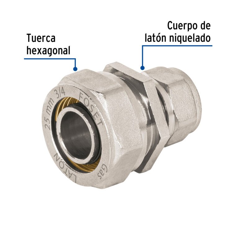 PPG-3438CMFC1.jpg Código: 45916 Cople de compresión reducido para PEALPE, 3/4' x 3/8', Foset PPG-3438CM