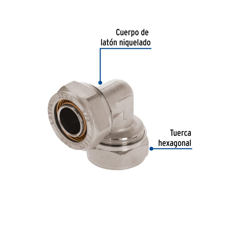 PPG-34CFC1.jpg Código: 45920 Codo 90° para PEALPE, 3/4', Foset PPG-34C