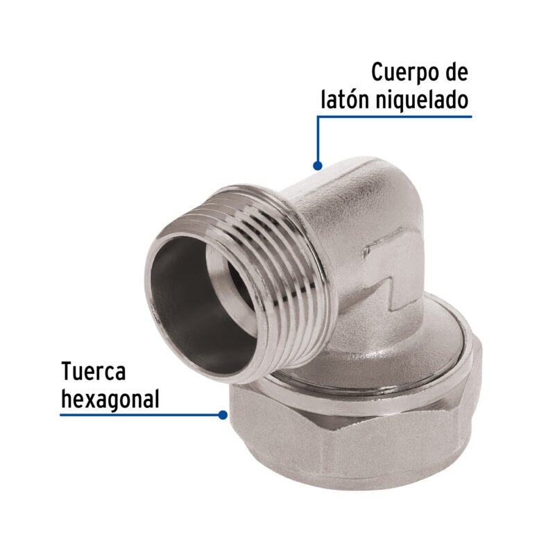 PPG-34MFC1.jpg Código: 45926 Codo 90° para PEALPE, 3/4', con rosca macho, Foset PPG-34M