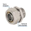 Código: 45937 Conector para PEALPE, 3/4', con rosca macho, Foset PPG-34NM