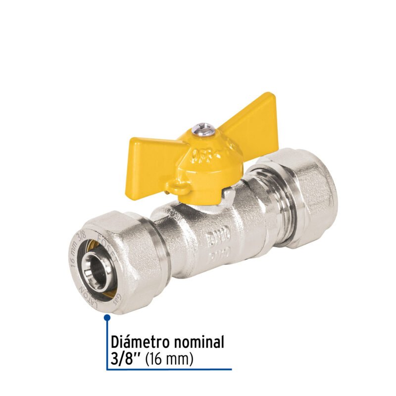 PPG-38VEFC2.jpg Código: 45943 Válvula esfera para PE-AL-PE, 3/8', Foset PPG-38VE