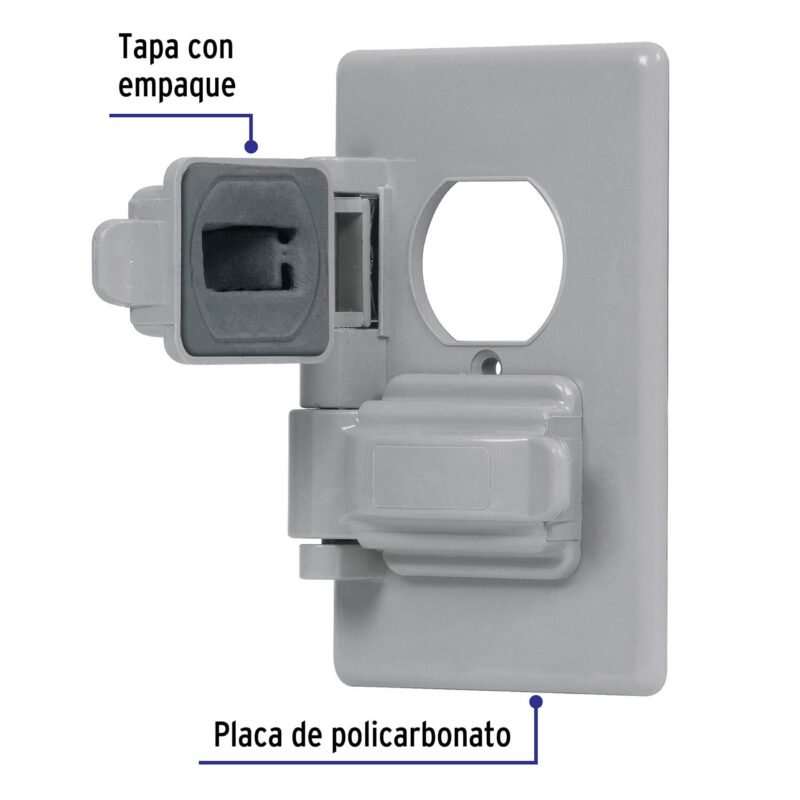 Código: 46410 Placa dúplex de policarbonato para intemperie,línea Standard PPIN-DOS