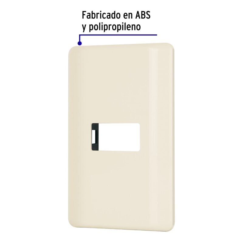 Código: 27231 Placa 1 módulo, marfil, línea Volteck Basic PPSE-BI