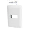 Código: 48134 Placa 1 módulo de ABS, línea Italiana, color blanco, Volteck PPSE-IB