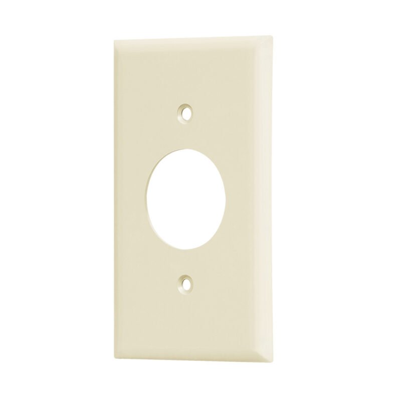PPSE-S.jpg Código: 46412 Placa de ABS para contacto redondo, Standard, marfil PPSE-S