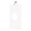 Código: 47725 Placa de ABS para contacto redondo, Standard, blanco PPSE-SB