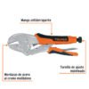 Código: 17437 Pinza de presión 10' mordaza recta mango de vinil, Truper PPT-10RX